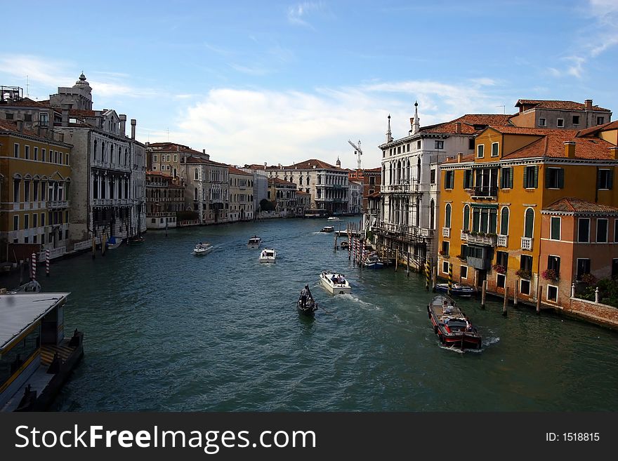 Grand Canal in venice, Italy. Grand Canal in venice, Italy.