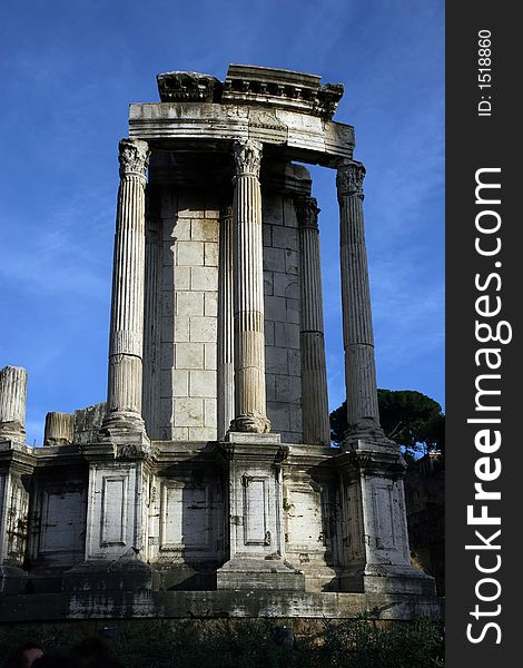 Temple in Roman Forum.