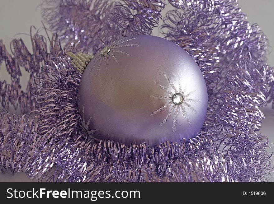 Purple Christmas ball