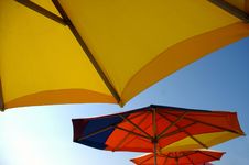 Umbrellas On The Beach Stock Photo Umbrellas On The Beach Stock Photo