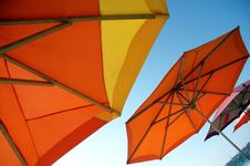 Beach Umbrellas Royalty Free Stock Photo