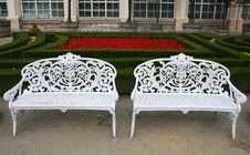 Flower Garden Of Castle In Kromeriz Stock Photos Flower Garden Of Castle In Kromeriz Stock Photos