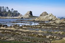 Sunset Bay, Oregon Coast USA Stock Image