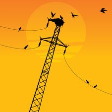 Transmission Tower Royalty Free Stock Images