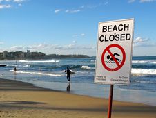 Beach Closed Stock Images Beach Closed Stock Images