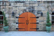 Bright Warm Gateway Doors Wide Royalty Free Stock Photos Bright Warm Gateway Doors Wide Royalty Free Stock Photos