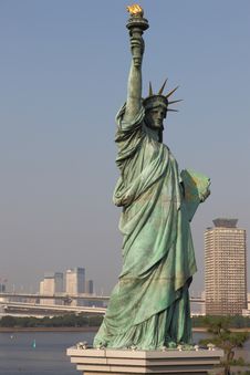 Statue Of Liberty In Tokyo Royalty Free Stock Photography