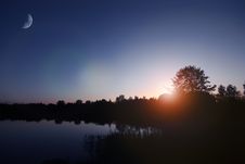 Sunrise Lake Royalty Free Stock Photos Sunrise Lake Royalty Free Stock Photos