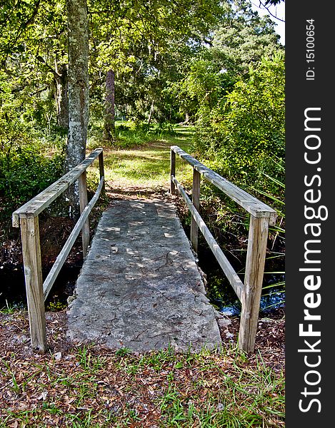 This image is of a bridge on Dade Battlefield in Bushnell, FL. This image is of a bridge on Dade Battlefield in Bushnell, FL.