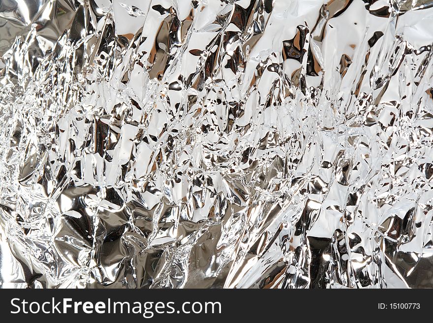 Aluminum foil texture