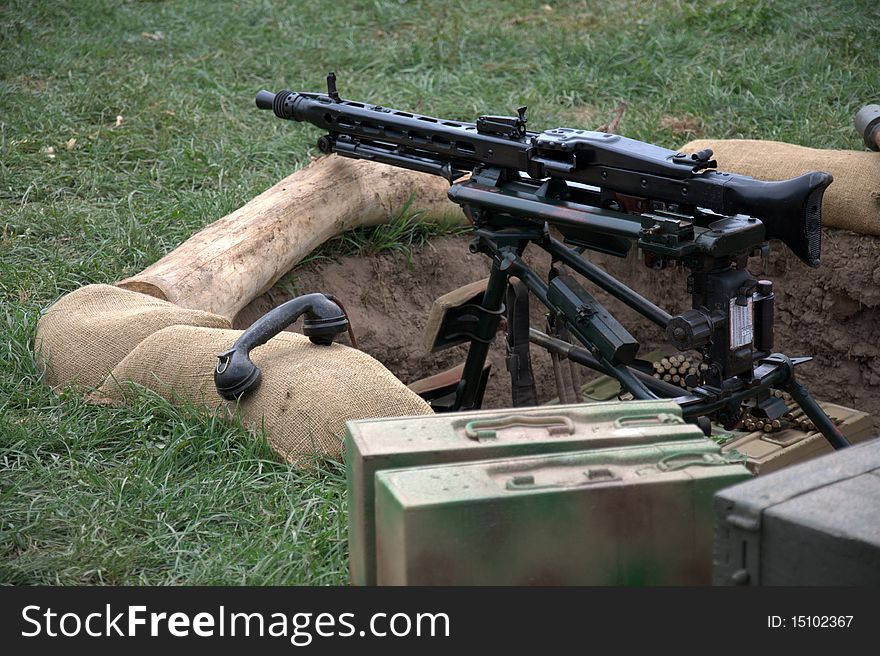 Bunker With Gun