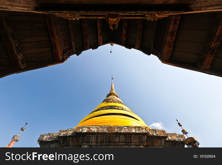 Northern Thai Pagoda that contain Buddha's relics