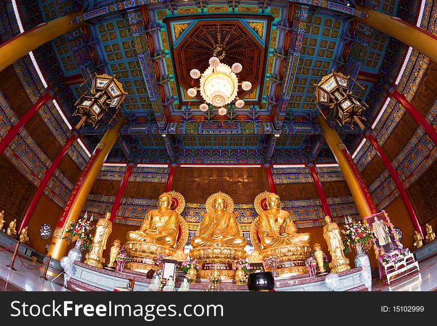 Three Golden Buddha