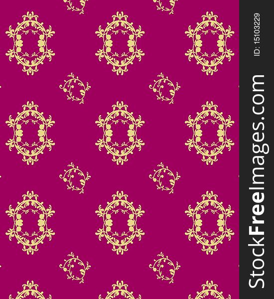 Seamless floral ornament on a colored background. Seamless floral ornament on a colored background