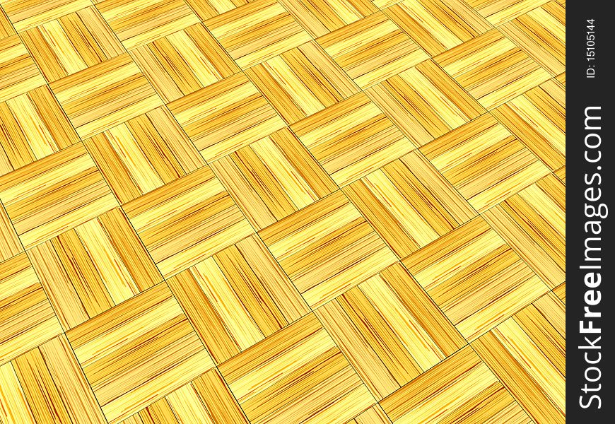 Abstract 3d illustration of parquet floor background