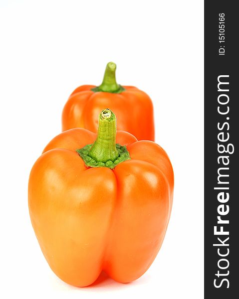 Isolated orange pepper