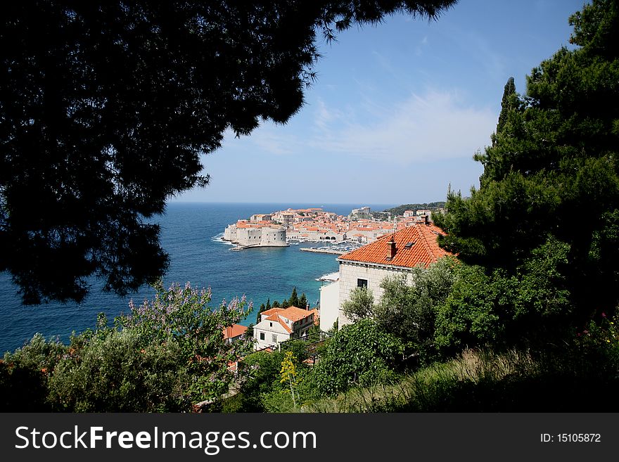 Dubrovnik, Croatia. Most popular travel destination in Adriatic sea.