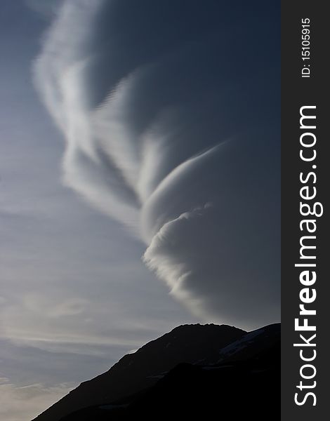 Natural phenomenon in Caucasus Mountains, Elbrus, Adilsu june 2010