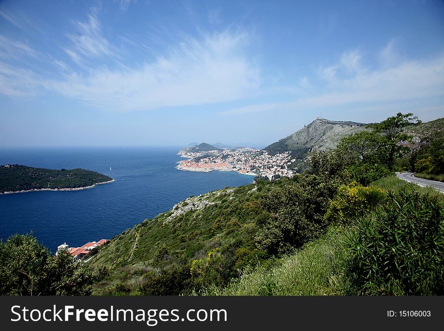 Dubrovnik, Croatia. Most popular travel destination in Adriatic sea.