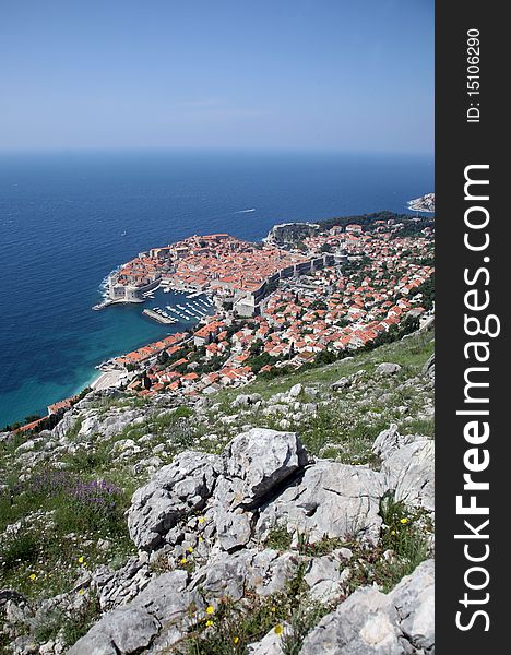 Dubrovnik, Croatia. Most popular travel destination in Adriatic sea.