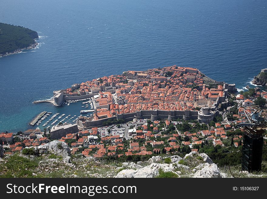 Dubrovnik, Croatia. Most popular travel destination in Adriatic sea.