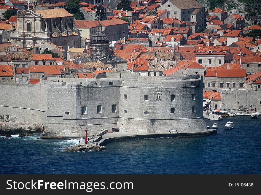 Dubrovnik, Croatia. Most popular travel destination in Adriatic sea.