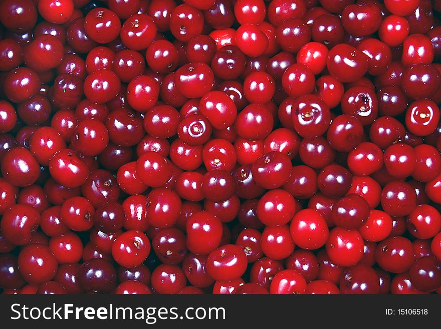A sweet red cherry background