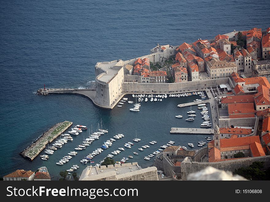 Dubrovnik, Croatia. Most popular travel destination in Adriatic sea.