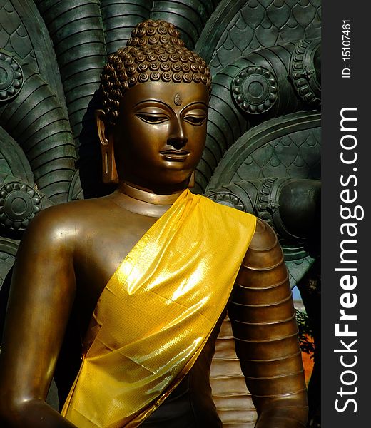 Buddha in Wat Mahathat, Bang Khen, Bangkok Thailand