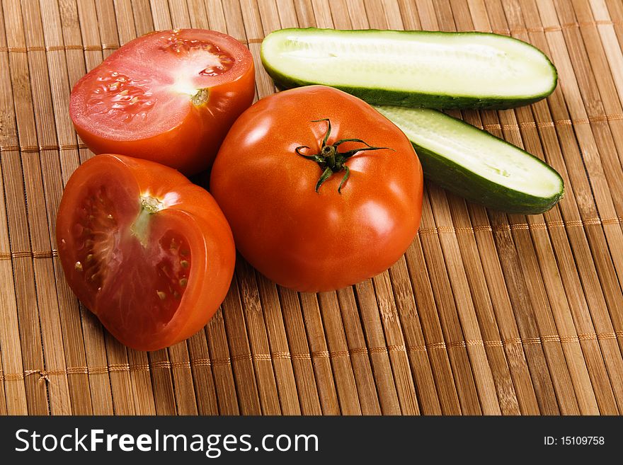 Tomatoes And Cucumbers