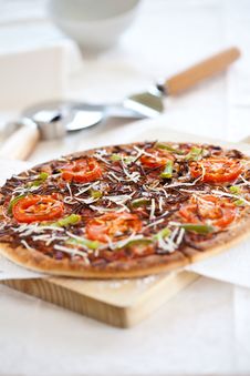 Tasty Pizza With Tomato Chesse Olive Stock Photography Tasty Pizza With Tomato Chesse Olive Stock Photography