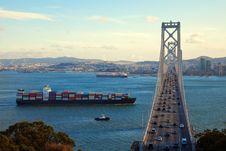 Bay Bridge Scene Stock Photo Bay Bridge Scene Stock Photo