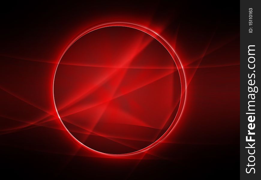Abstract background with circle and curves