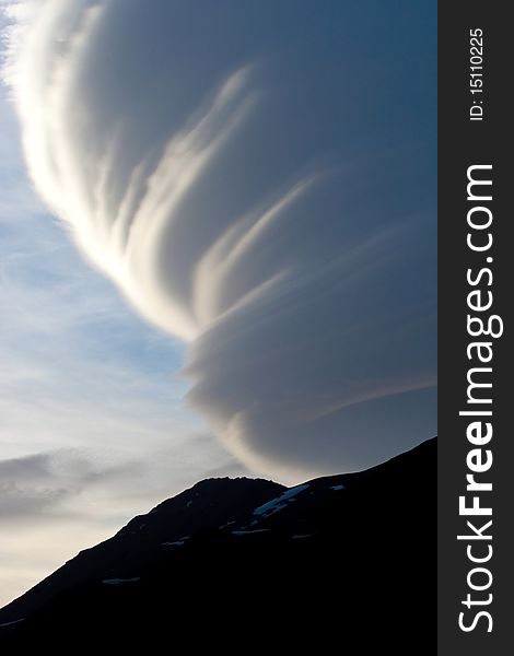 Natural phenomenon in Caucasus Mountains, Elbrus, Adilsu june 2010