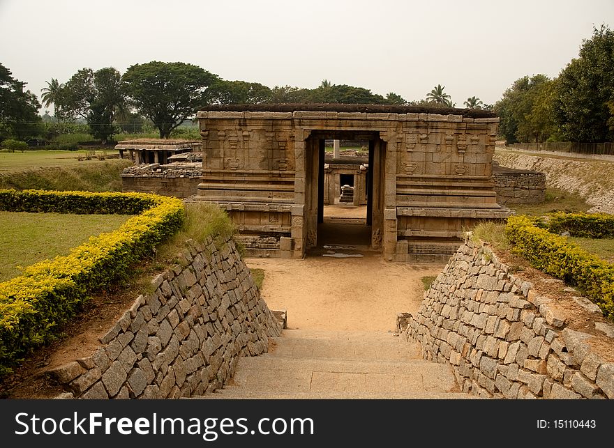 Old Buddhist building, temple and statue. Old Buddhist building, temple and statue