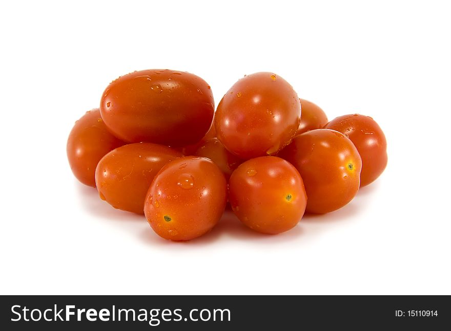 Rosa Italian Tomatoes isolated on a white background. Rosa Italian Tomatoes isolated on a white background