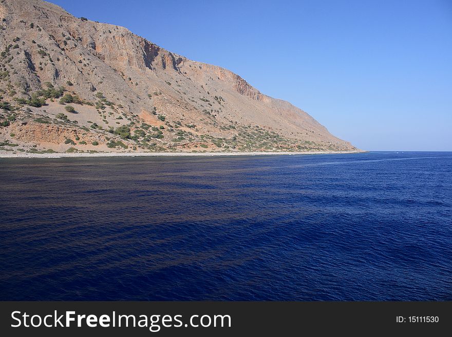 Sea coast in sunny day in summer