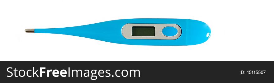 Digital thermometer isolated on a white background