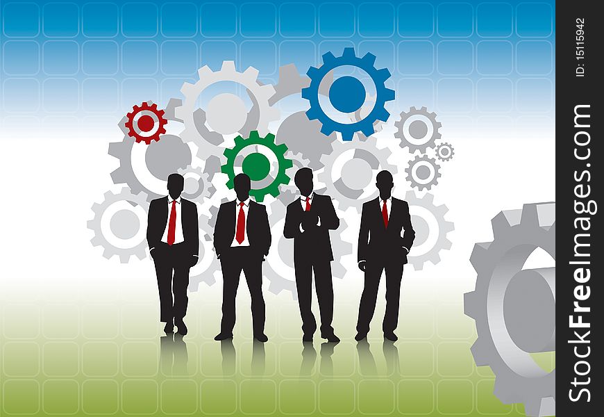 Businessmen and project management, created in . Businessmen and project management, created in