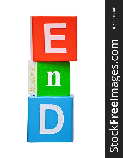 Colorful wooden blocks of letters. Colorful wooden blocks of letters