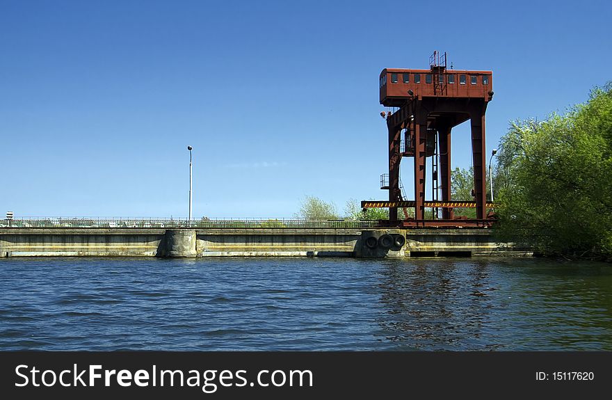 Old dam on Ros river