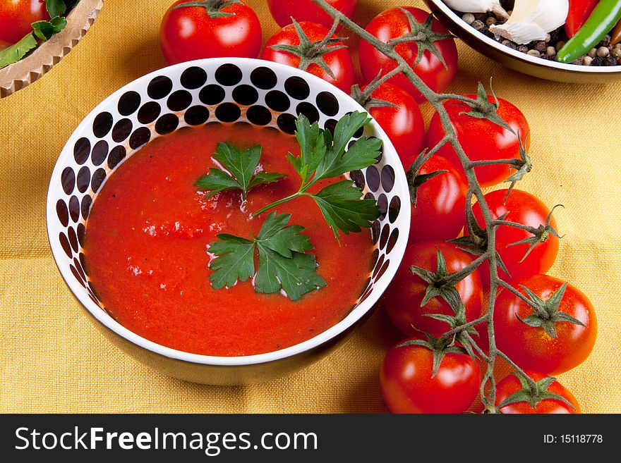 Delicious tomato sauce for pizza. Delicious tomato sauce for pizza