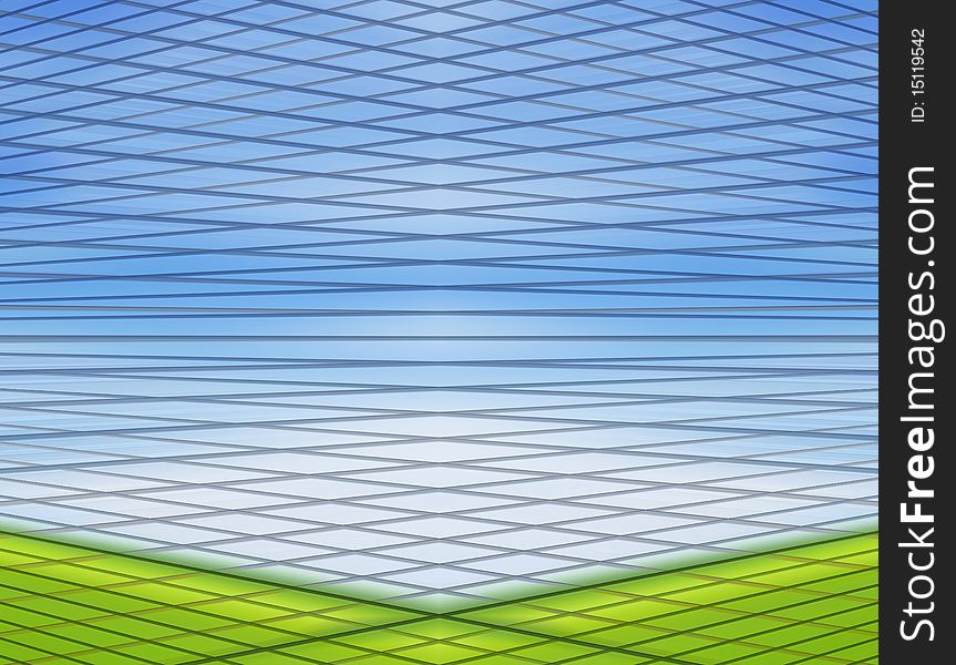 Blue and green dynamic background, Lines illustration. Blue and green dynamic background, Lines illustration