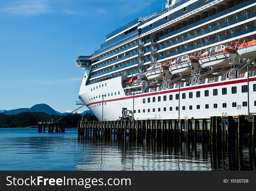 Docked Cruise Ship