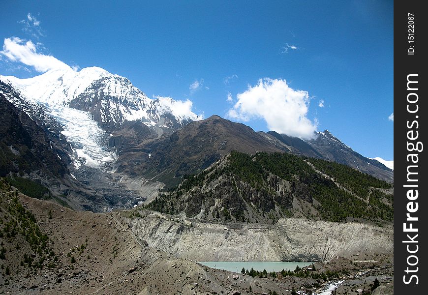 Track around Annapurna, Everest base camp. Track around Annapurna, Everest base camp