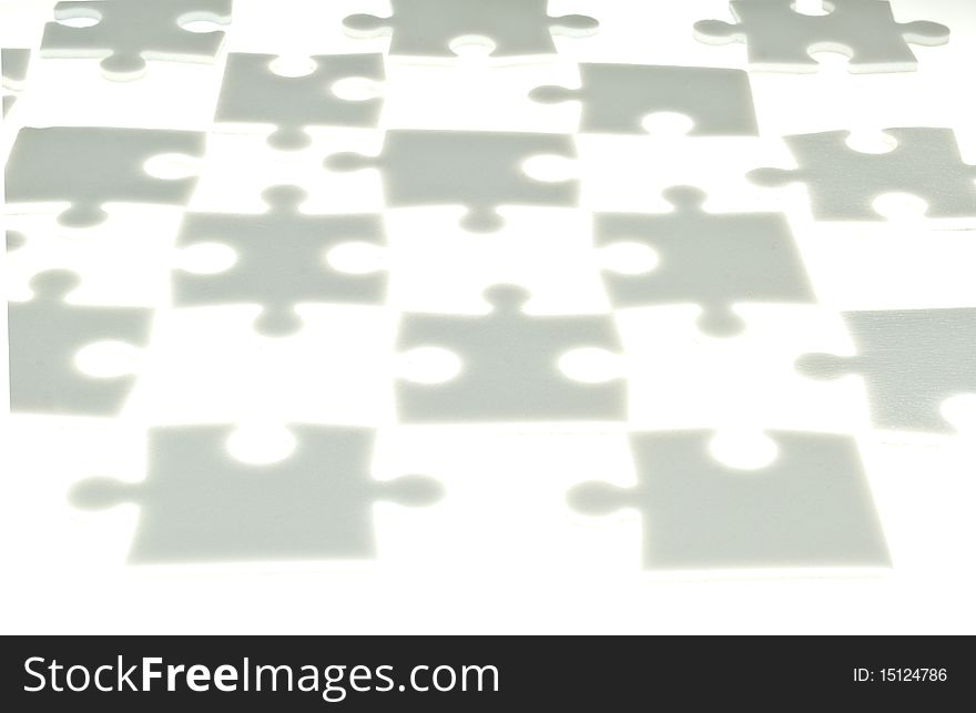 Composed blank puzzle without empty spaces