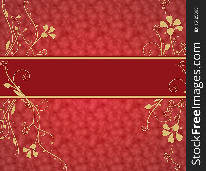 Red luxurious background with place for text