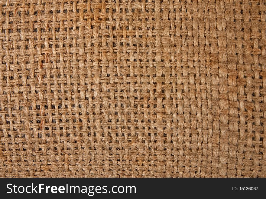 Detail of gunnysack pattern, texture of gunnysack