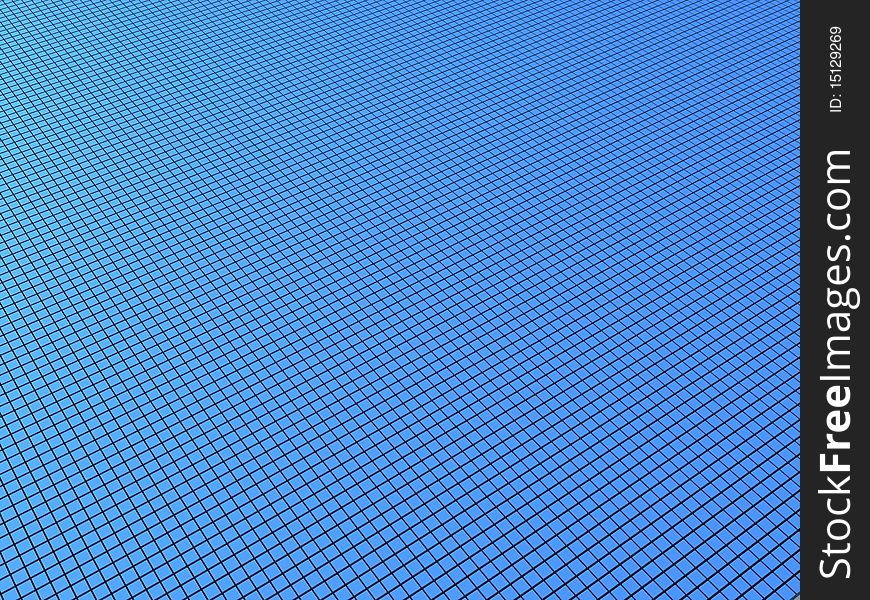 Background of the blue cubes