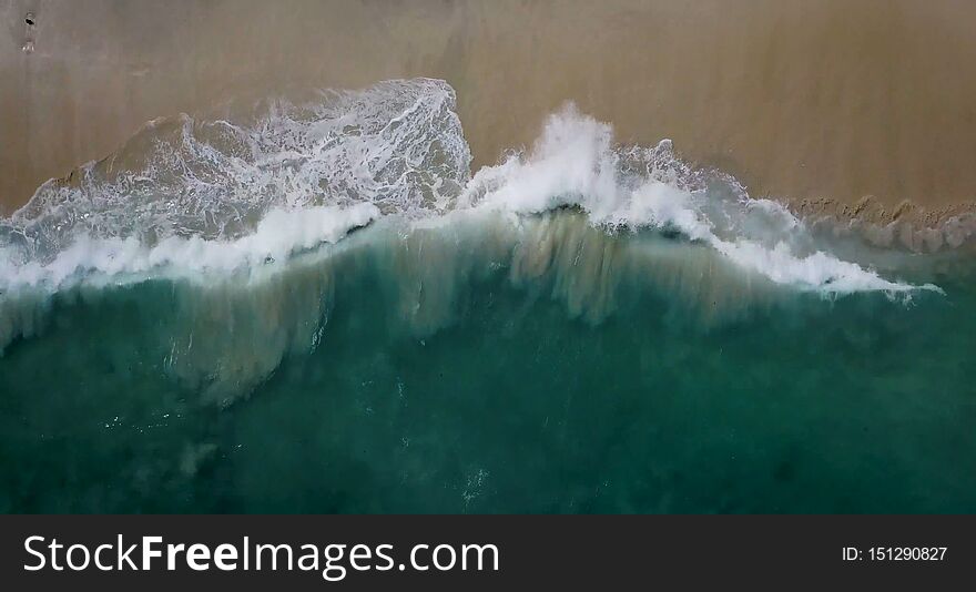 Beautiful view of the coastline with turquoise water